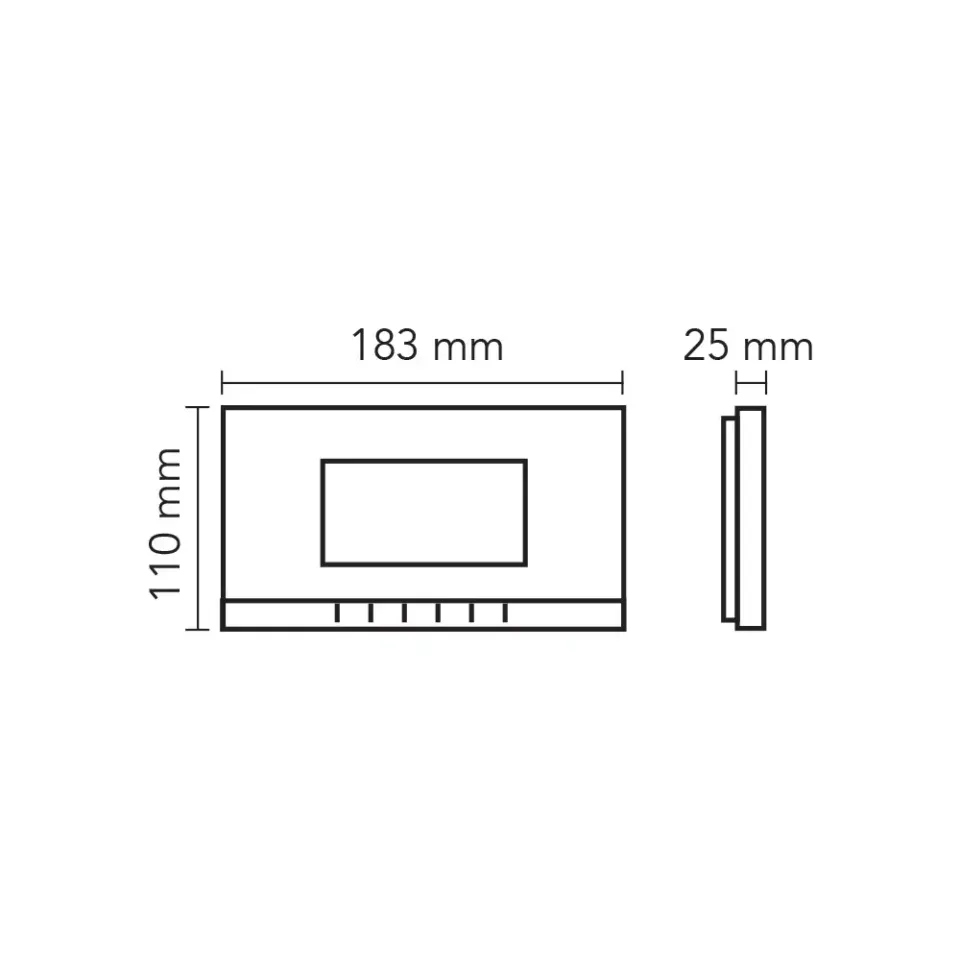 4.3” Görüntülü Diafon Bus Plus - Mekanik Butonlu, Bas-Konuş Özellikli, OSD Menü