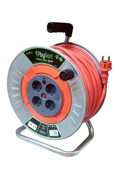 Bylion MME-20315-F 3x1,5 TTR 20m Metal Kablolu Makara