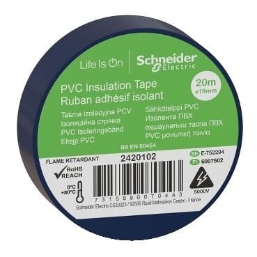 Schneider Thorsman - İzolasyon Bandı - 19mmx20mt - Mavi