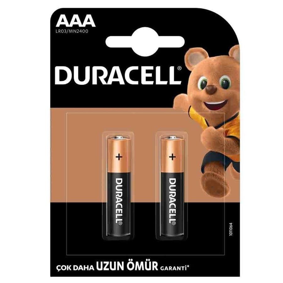 Duracell Alkalin AAA İnce Kalem Piller (2'li Paket)