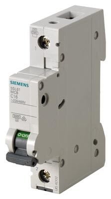 Siemens 2A 1 Fazlı 70 mm Anahtarlı Otomatik Sigorta 6kA C Tipi Yavaş Karakterli