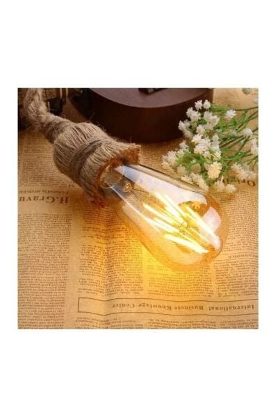 Cata  8W E27 Led Rustik Ampul -  Amber