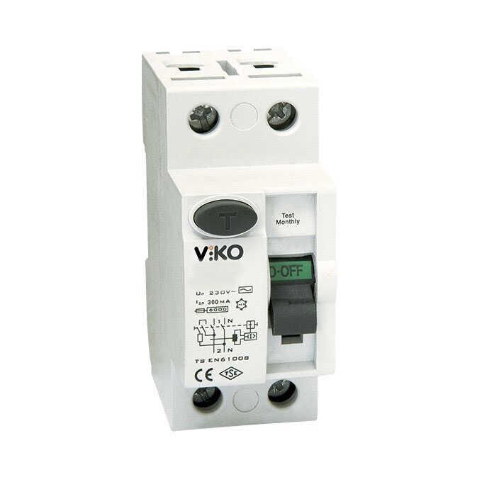 Viko VTR2-63300 2x63A 300mA Ac Tip Kaçak Akım Rölesi