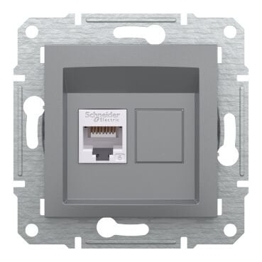 Schneider Electric -Asfora  Tekli RJ45 Cat6 UTP – Çelik