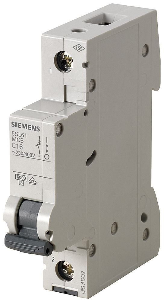 Siemens 20A 1 Fazlı 5SL Classic Anahtarlı Otomatik Sigorta 6kA B Tipi Çabuk Karakterli